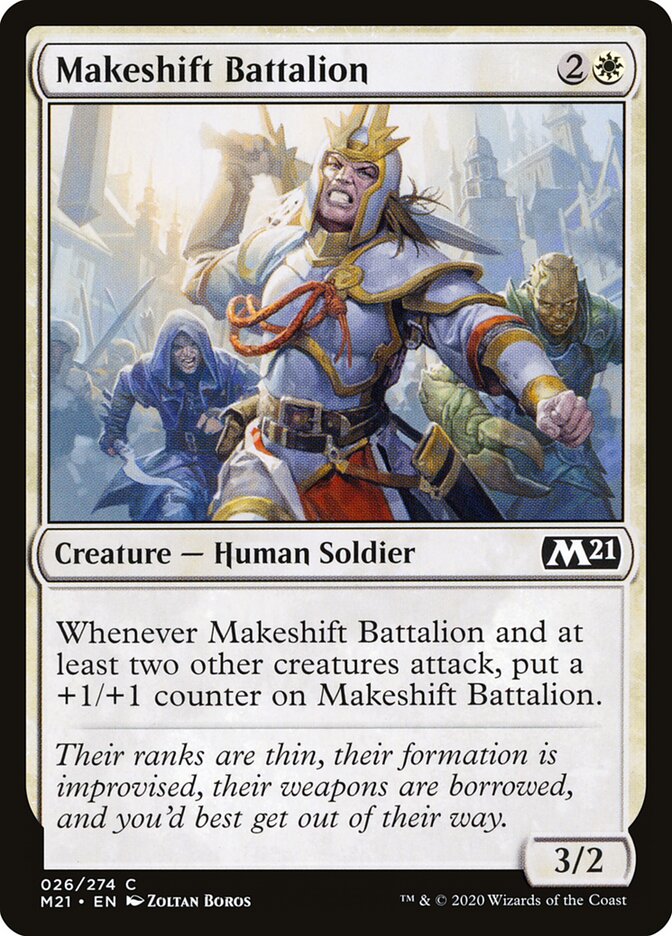 Makeshift Battalion, Core Set 2021 · 026/274