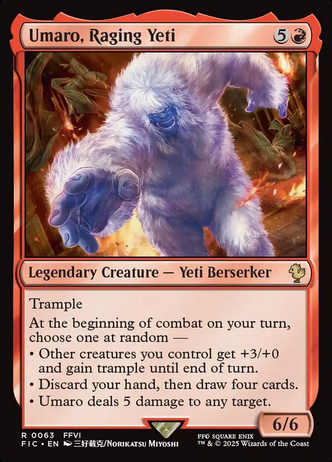 Umaro, Raging Yeti, Final Fantasy Commander · 0063