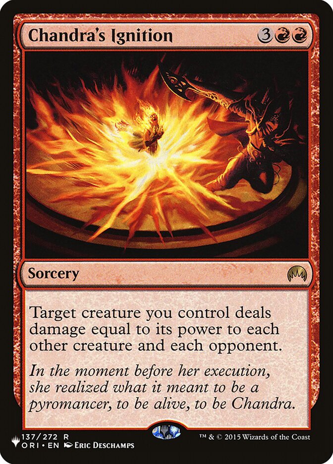 Chandra's Ignition, The List · ori-137