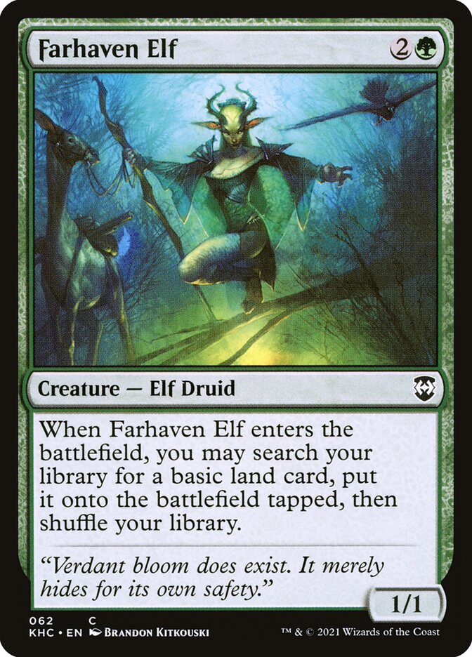 Farhaven Elf, Kaldheim Commander · 062