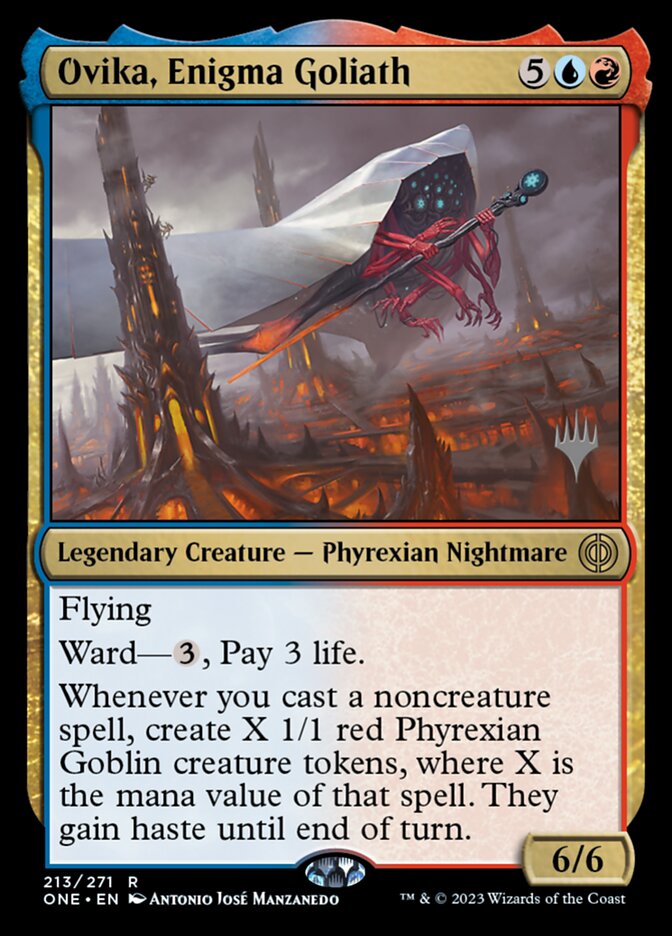 Ovika, Enigma Goliath, Phyrexia: All Will Be One Promos · 213/271