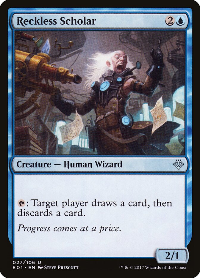 Reckless Scholar, Archenemy: Nicol Bolas · 027/106