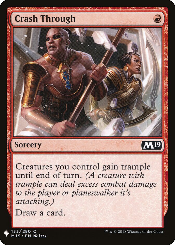 Crash Through, The List · m19-133