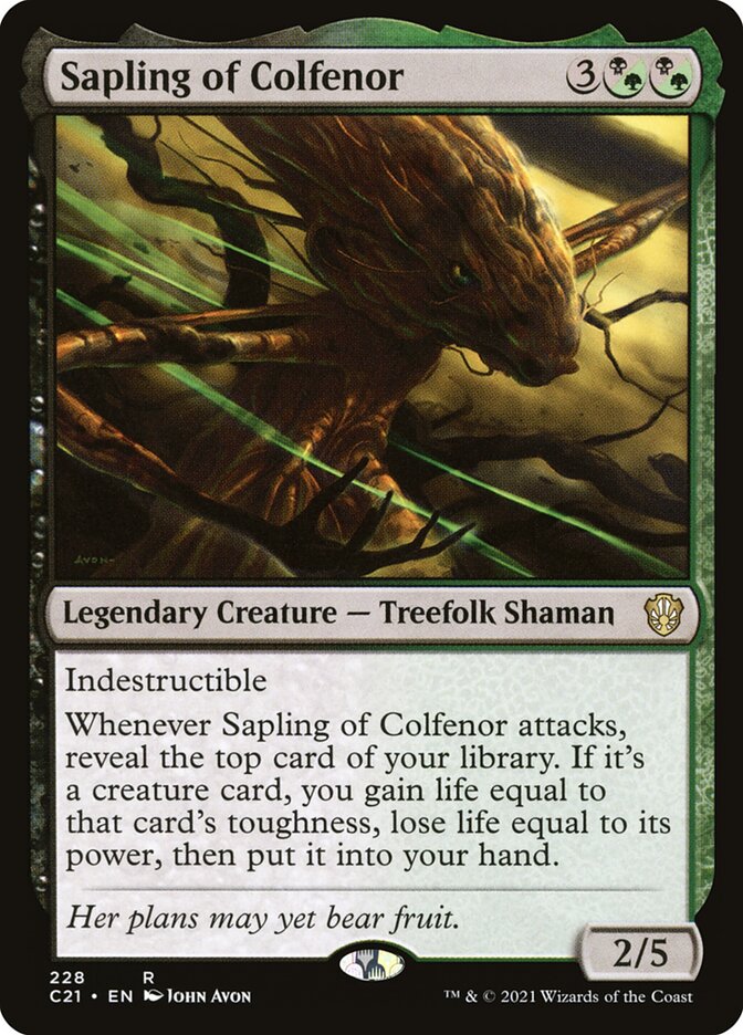 Sapling of Colfenor, Commander 2021 · 228