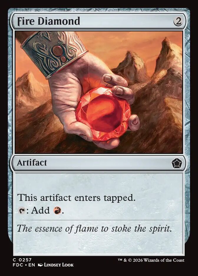 Fire Diamond, Foundations Commander · 0257
