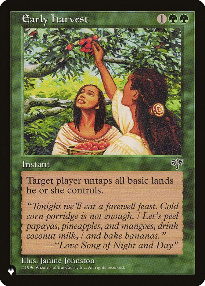 Early Harvest, The List · mir-213
