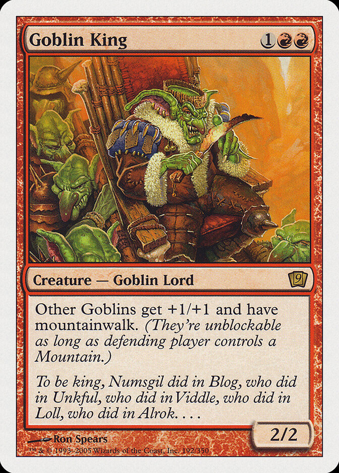 Goblin King, Ninth Edition · 192/350