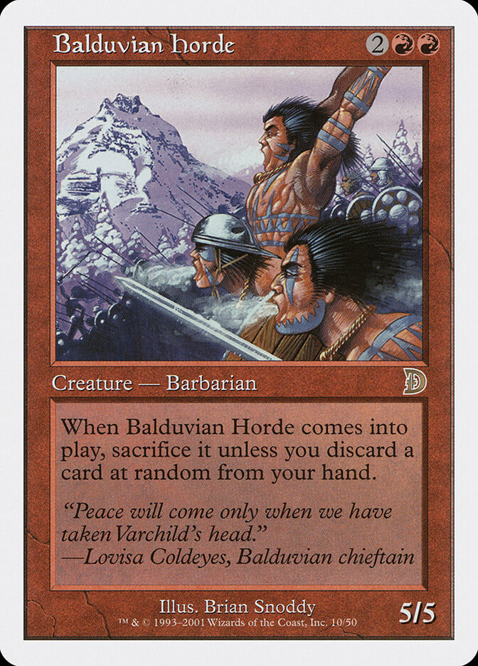 Balduvian Horde, Deckmasters · 10/50