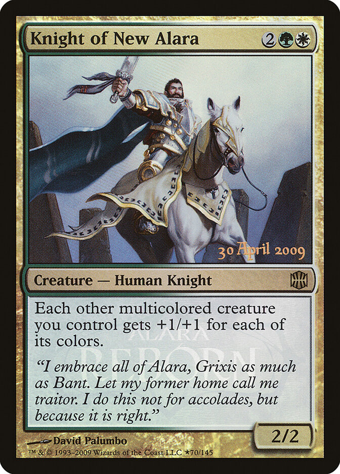 Knight of New Alara, Alara Reborn Promos · 70-star
