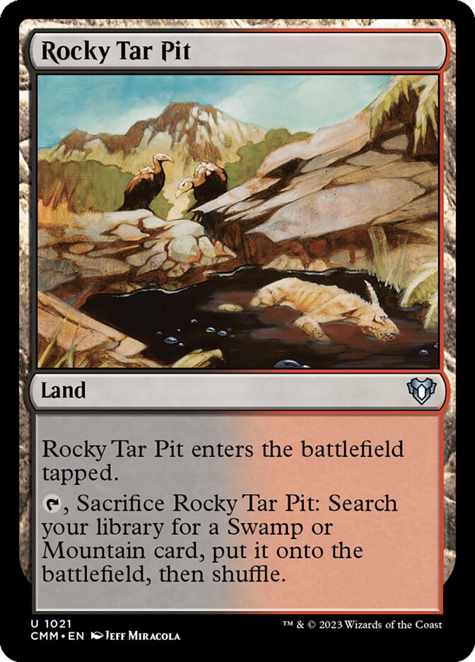 Rocky Tar Pit, Commander Masters · 1021