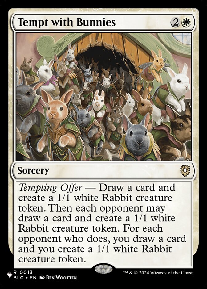 Tempt with Bunnies, The List · blc-13