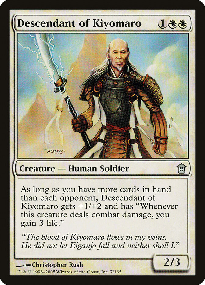 Descendant of Kiyomaro, Saviors of Kamigawa · 7/165