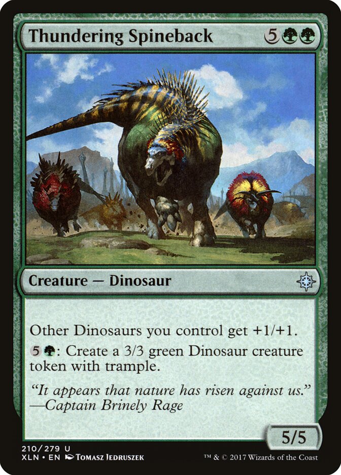 Thundering Spineback, Ixalan · 210/279