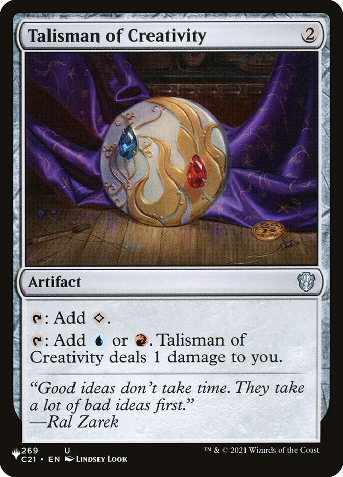 Talisman of Creativity, The List · c21-269