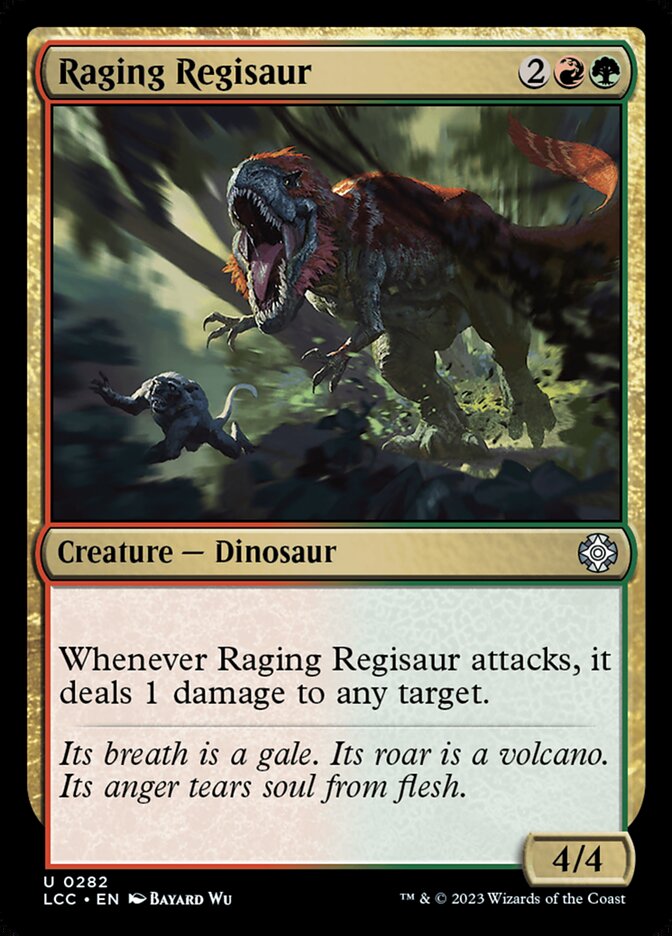 Raging Regisaur, The Lost Caverns of Ixalan Commander · 0282