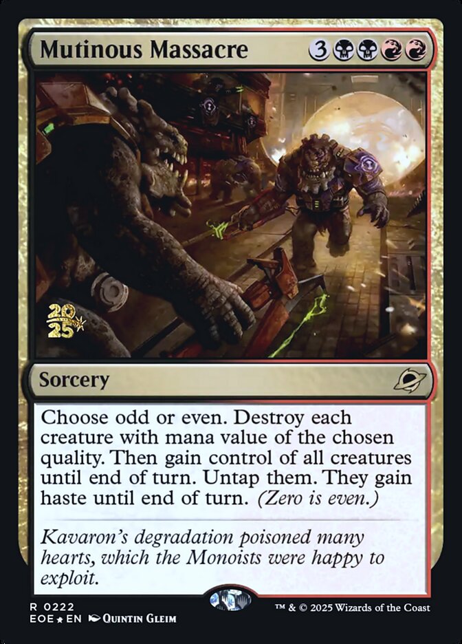 Mutinous Massacre, Edge of Eternities Promos · 0222