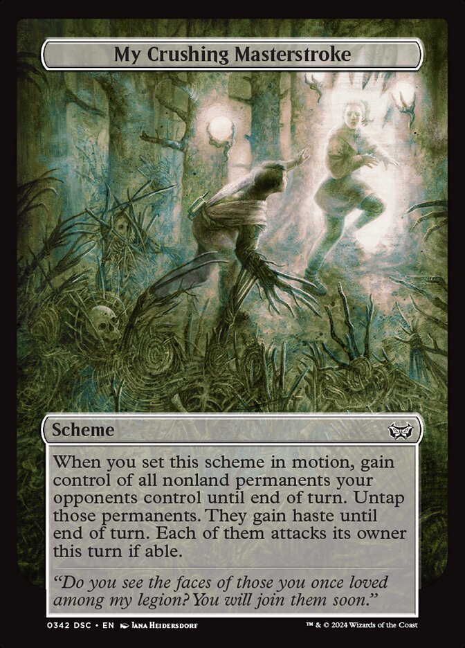 My Crushing Masterstroke, Duskmourn: House of Horror Commander · 0342