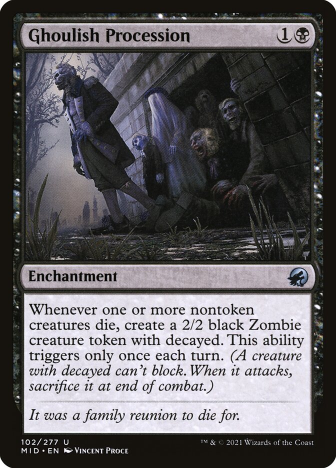 Ghoulish Procession, Innistrad: Midnight Hunt · 102/277
