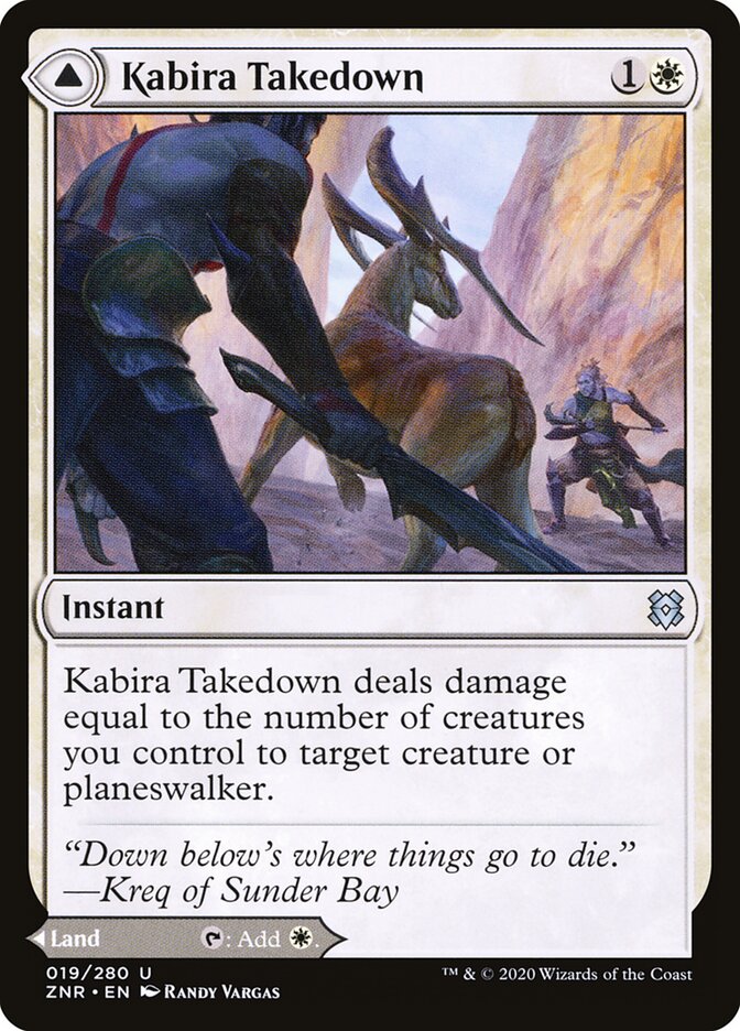 Kabira Takedown // Kabira Plateau, Zendikar Rising · 019/280