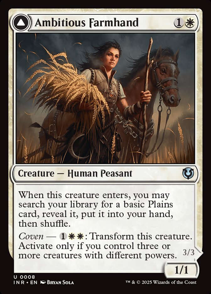 Ambitious Farmhand // Seasoned Cathar, Innistrad Remastered · 0008
