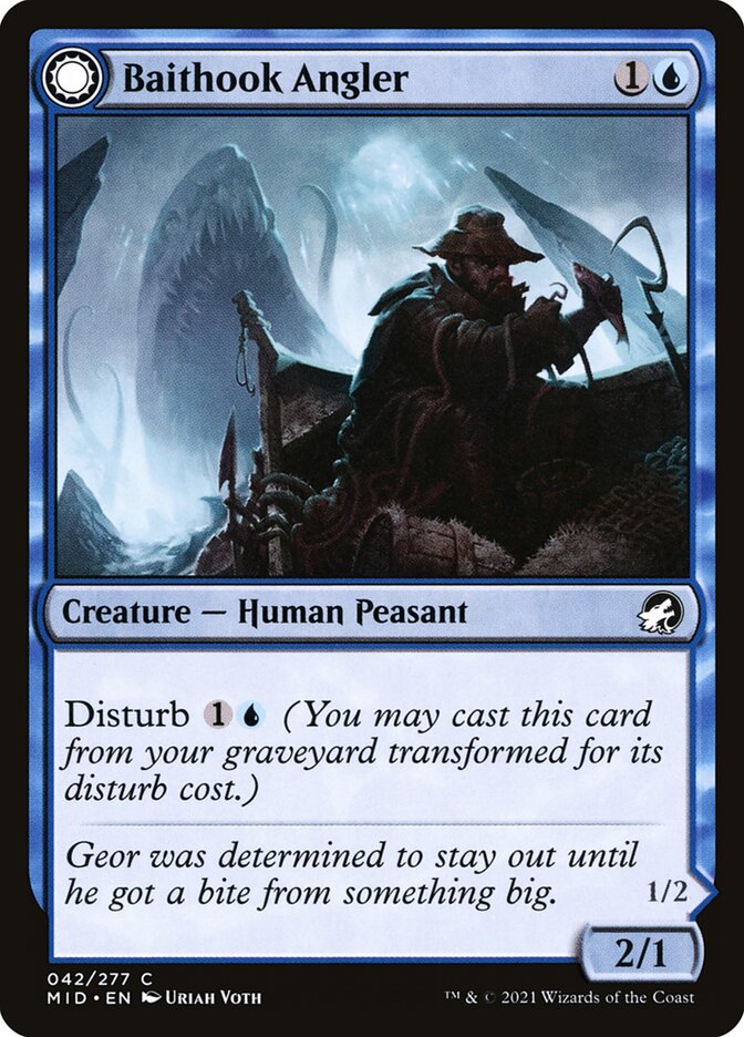 Baithook Angler // Hook-Haunt Drifter, Innistrad: Midnight Hunt · 042/277