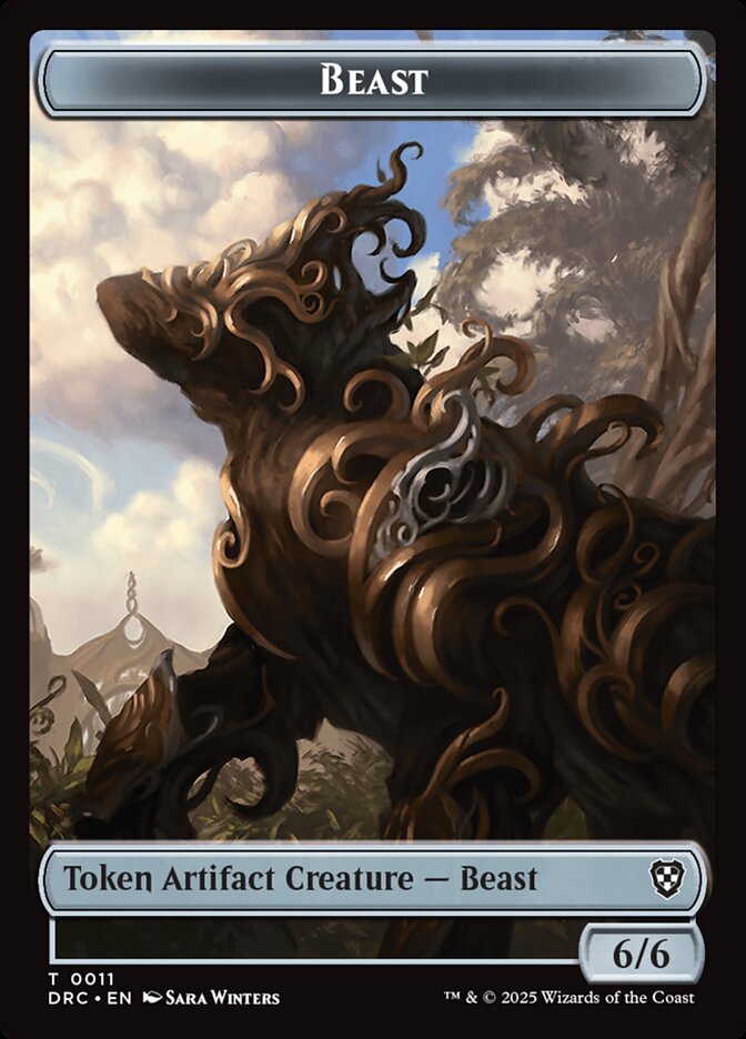 Beast, Aetherdrift Commander Tokens · 0011