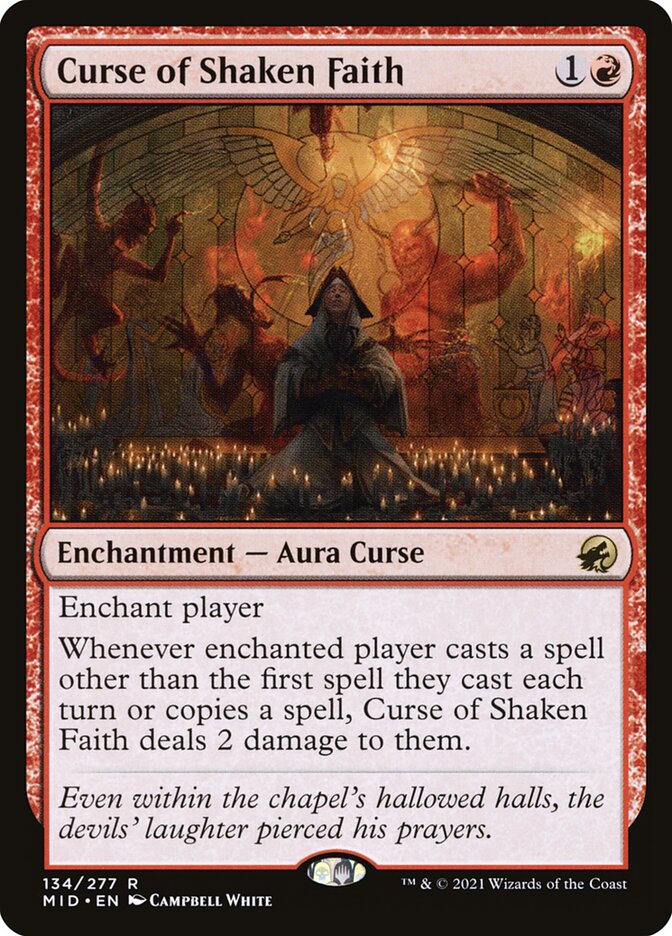 Curse of Shaken Faith, Innistrad: Midnight Hunt · 134/277