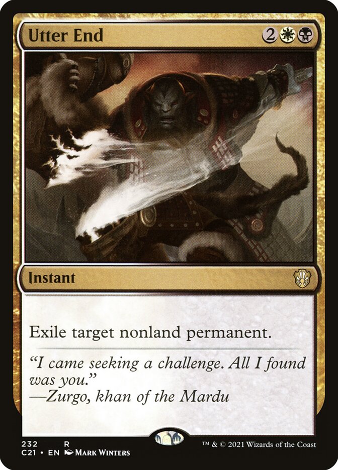 Utter End, Commander 2021 · 232