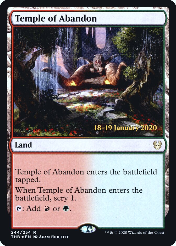 Temple of Abandon, Theros Beyond Death Promos · 244/254
