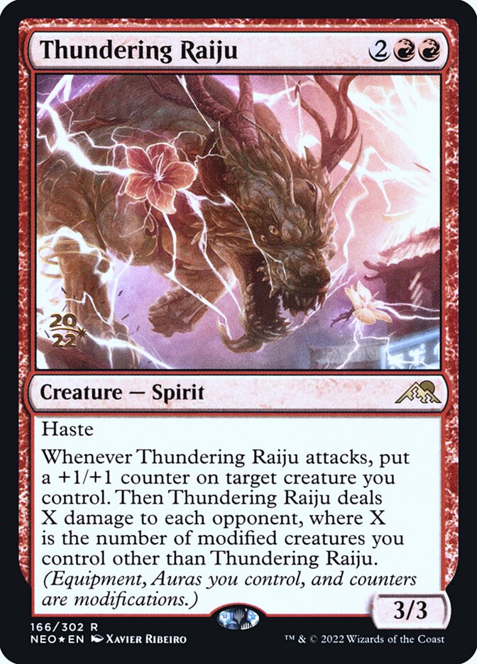 Thundering Raiju, Kamigawa: Neon Dynasty Promos · 166/302