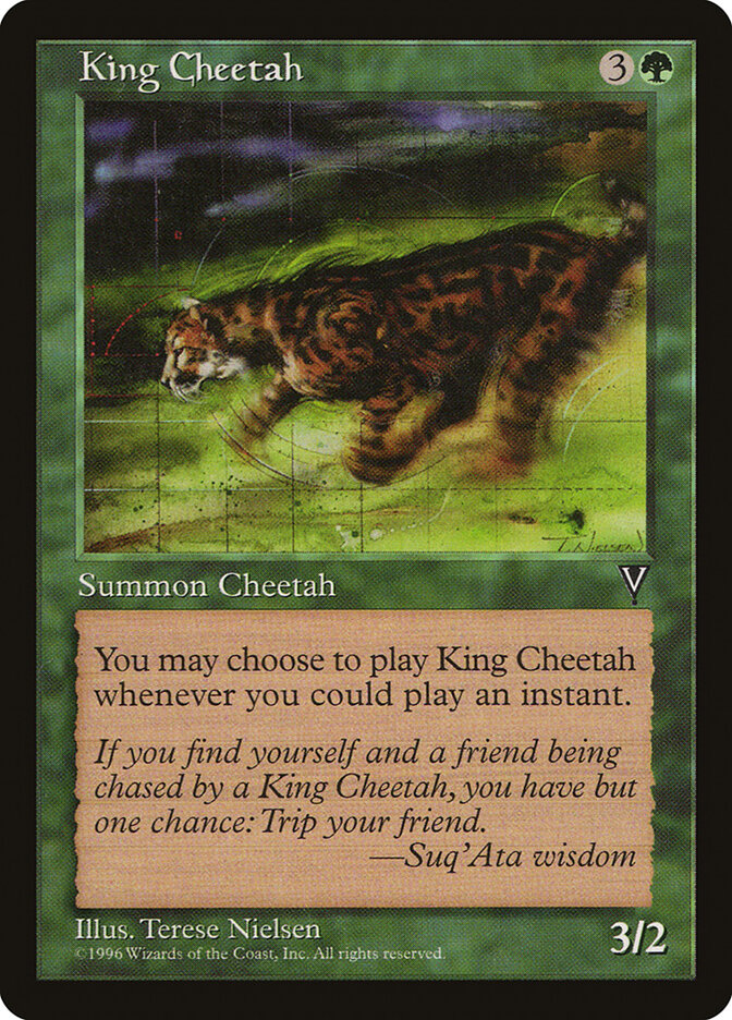 King Cheetah, Visions · 110