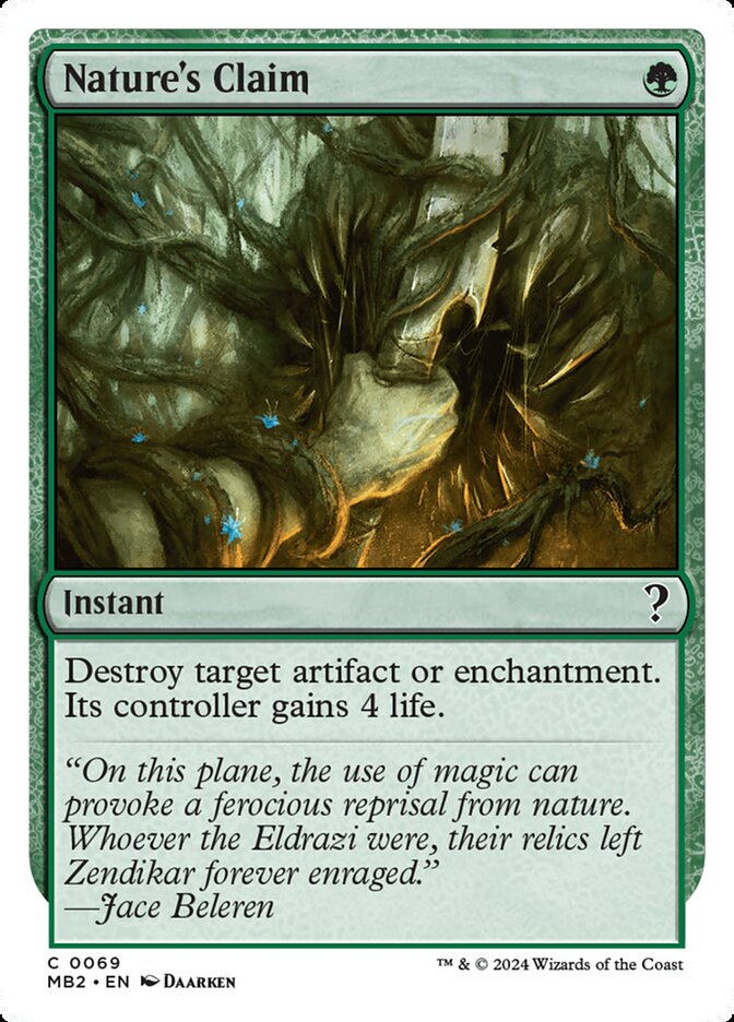 Nature's Claim, Mystery Booster 2 · 0069