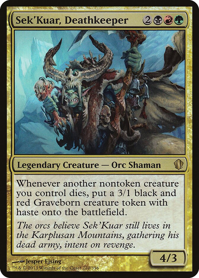 Sek'Kuar, Deathkeeper, Commander 2013 Oversized · 210
