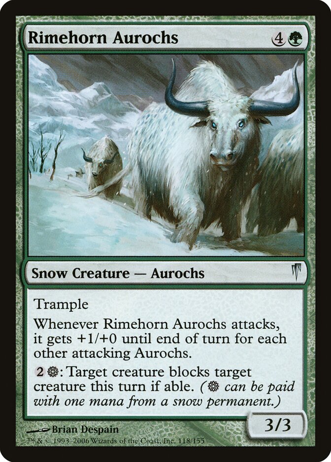 Rimehorn Aurochs, Coldsnap · 118/155