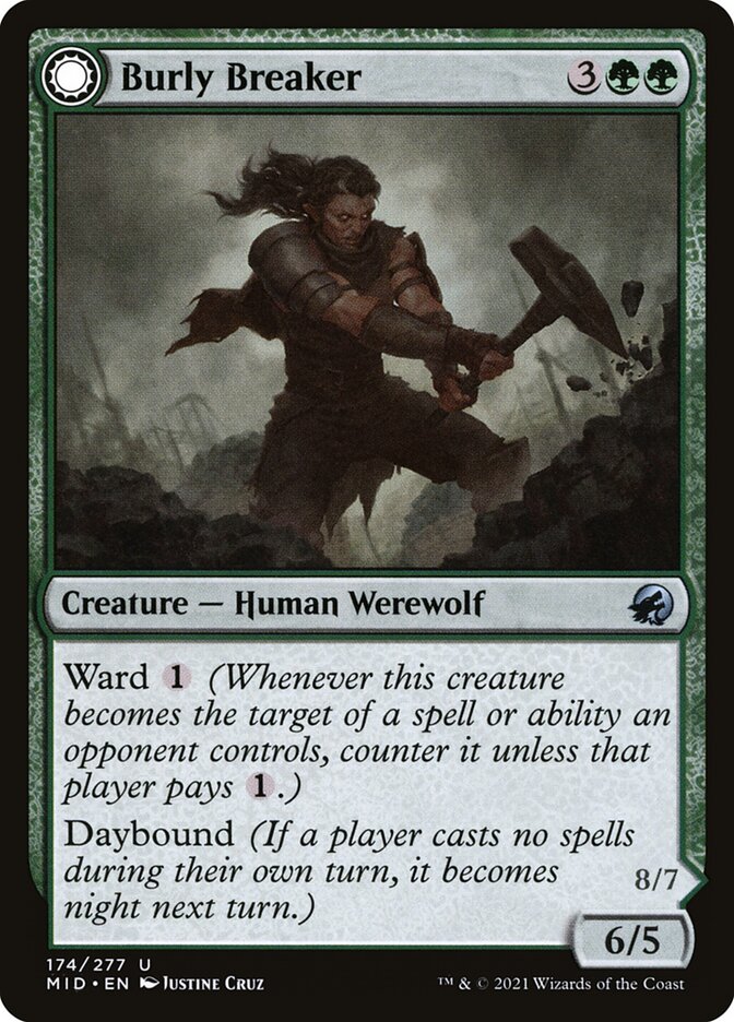 Burly Breaker // Dire-Strain Demolisher, Innistrad: Midnight Hunt · 174/277