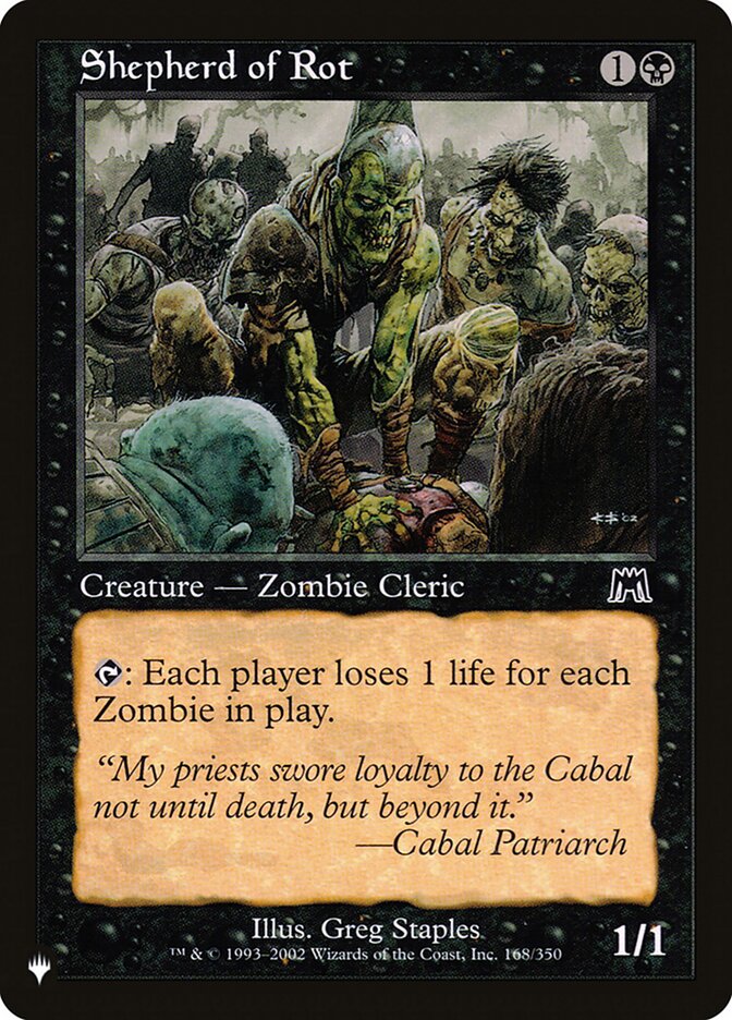Shepherd of Rot, The List · ons-168