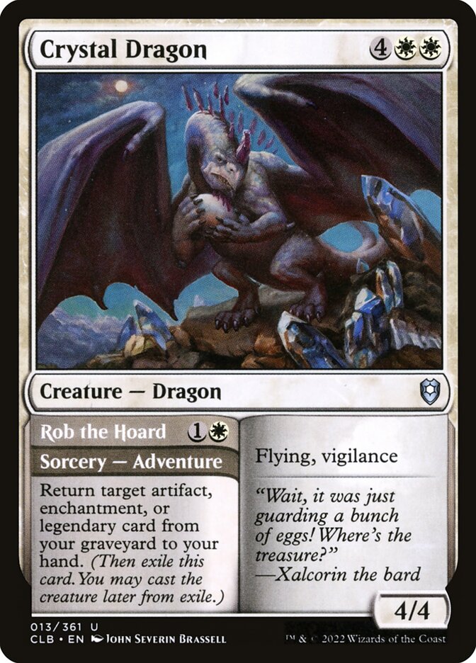 Crystal Dragon // Rob the Hoard, Commander Legends: Battle for Baldur's Gate · 013/361