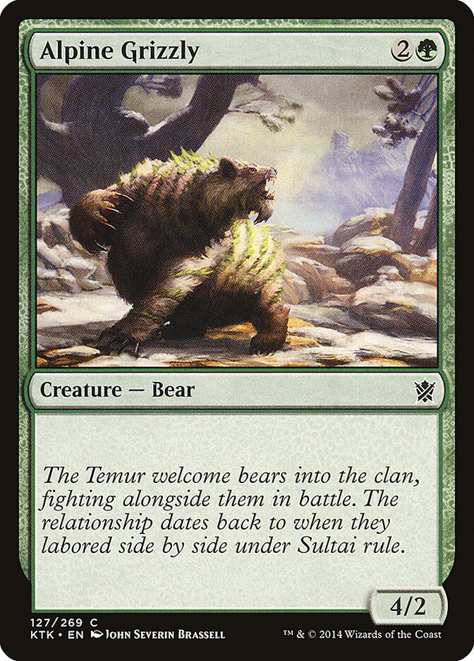 Alpine Grizzly, Khans of Tarkir · 127/269
