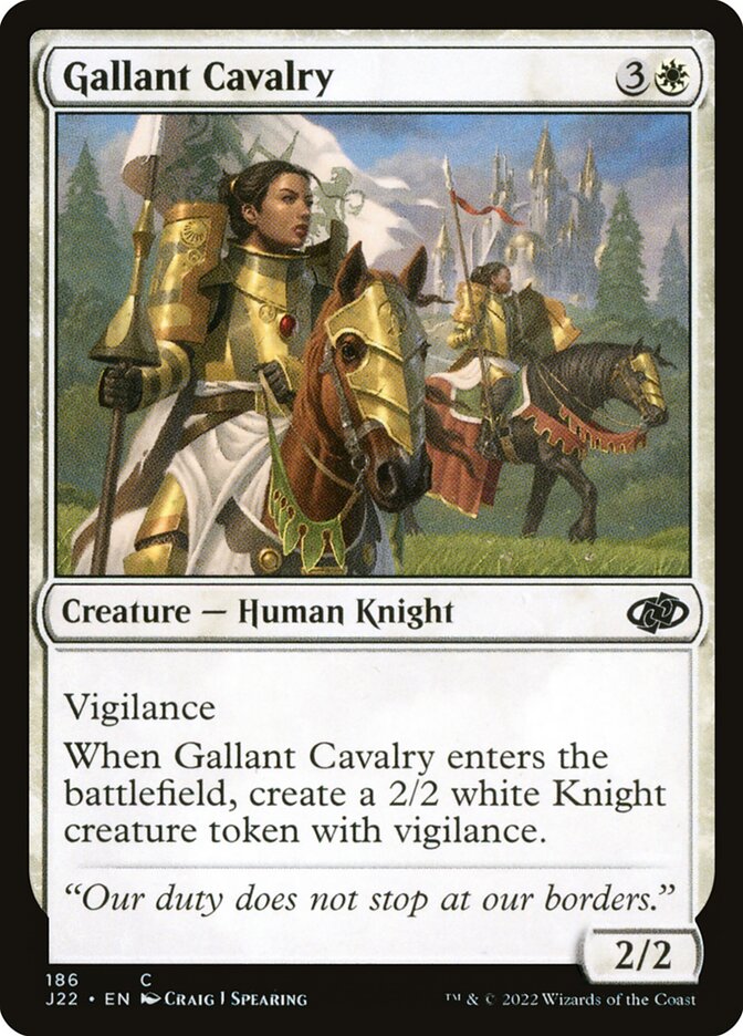 Gallant Cavalry, Jumpstart 2022 · 186