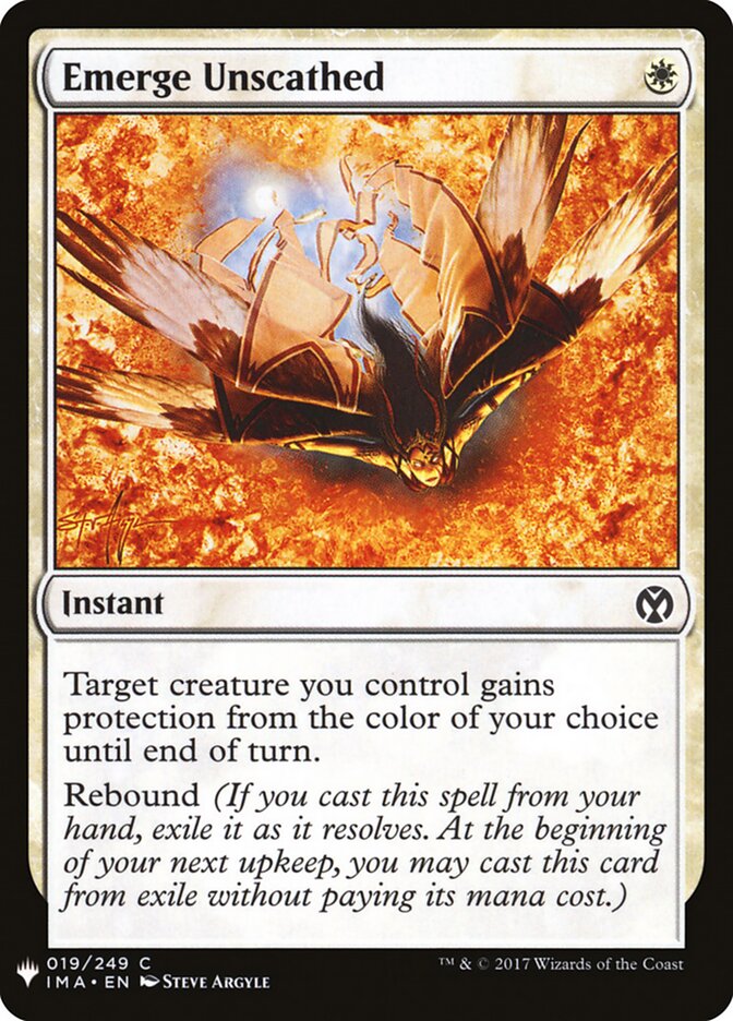 Emerge Unscathed, The List · ima-19