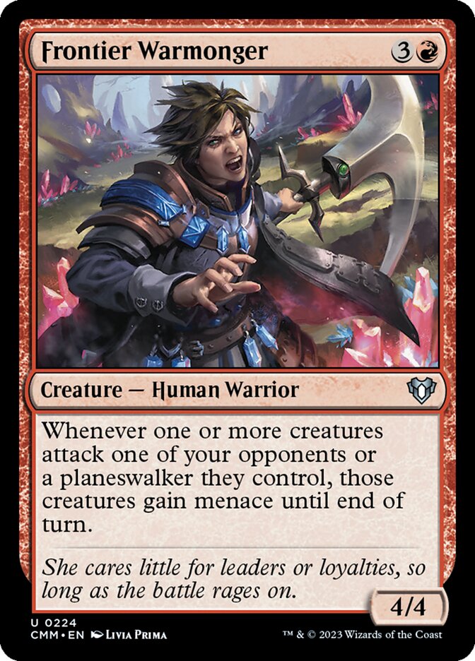 Frontier Warmonger, Commander Masters · 0224