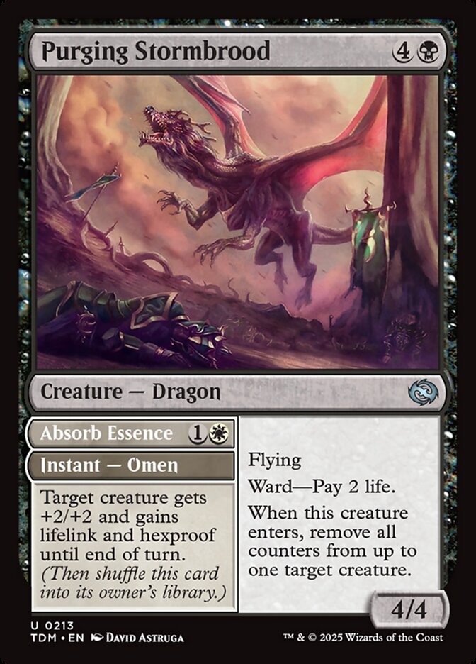 Purging Stormbrood // Absorb Essence, Tarkir: Dragonstorm · 0213