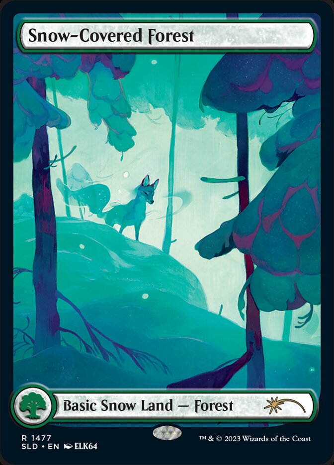 Snow-Covered Forest, Secret Lair Drop · 1477