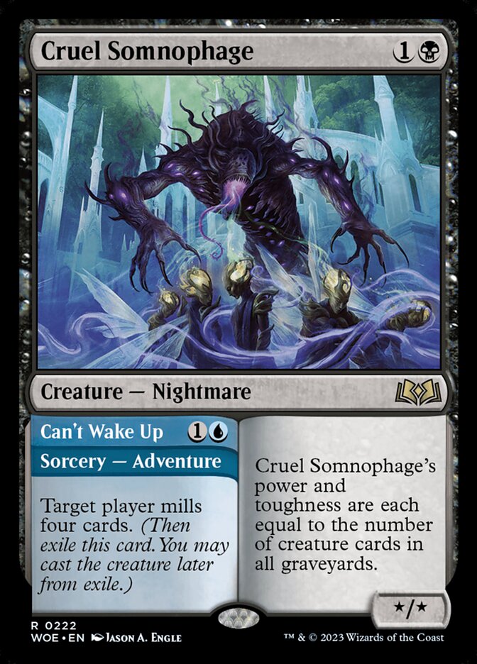 Cruel Somnophage // Can't Wake Up, Wilds of Eldraine · 0222