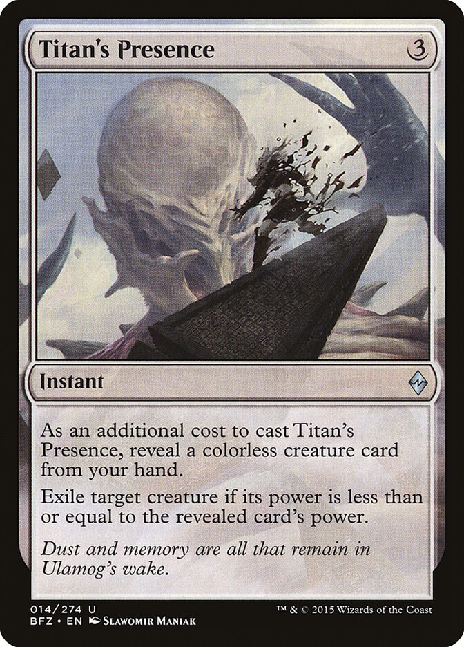 Titan's Presence, Battle for Zendikar · 014/274
