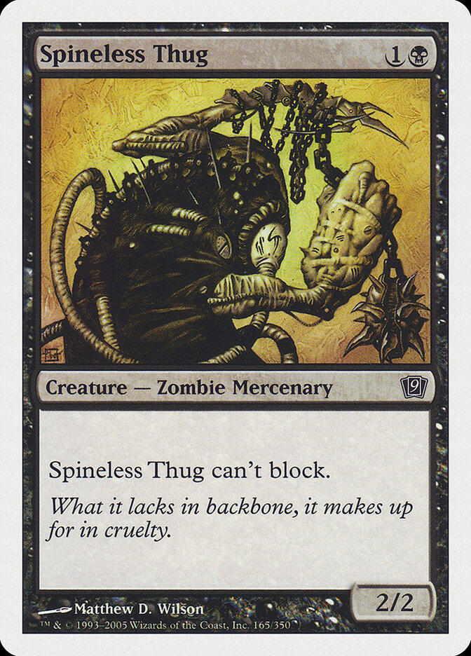 Spineless Thug, Ninth Edition · 165/350