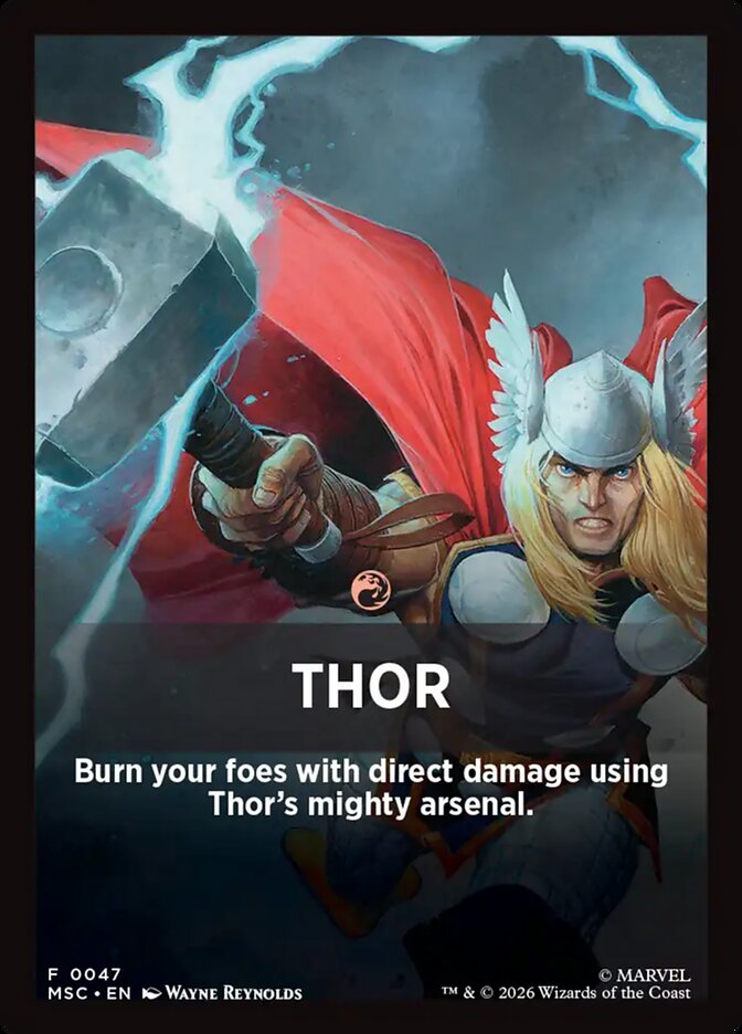 Thor, Marvel Super Heroes Jumpstart Front Cards · 0047
