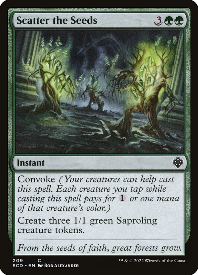 Scatter the Seeds, Starter Commander Decks · 209