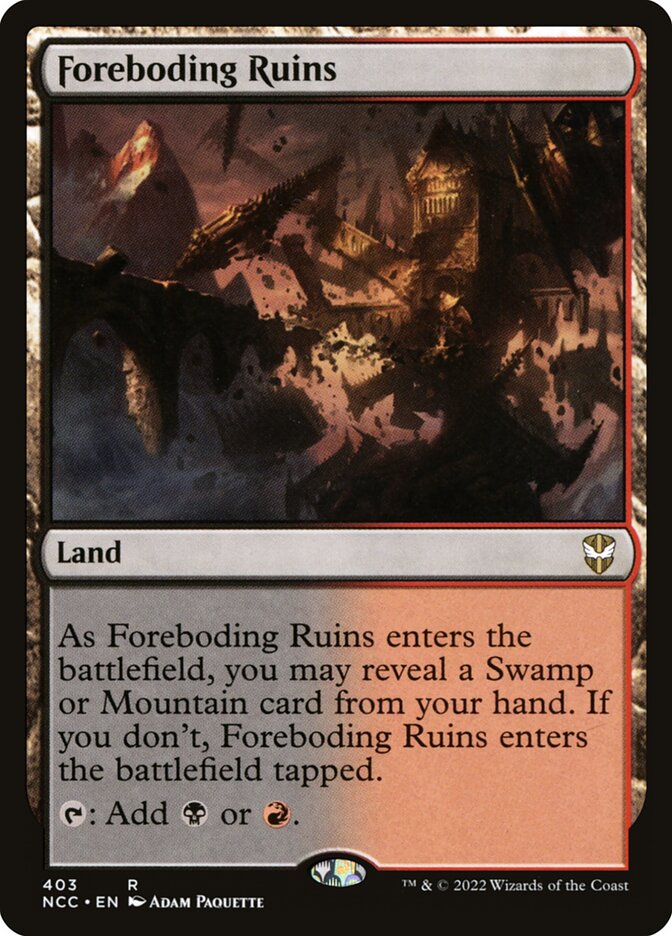 Foreboding Ruins, New Capenna Commander · 403