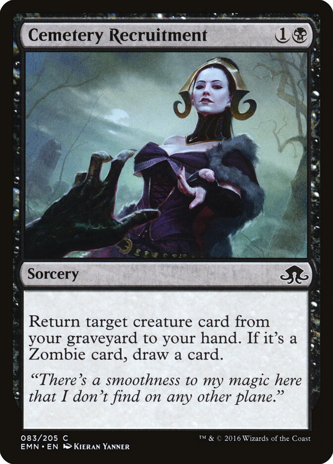 Cemetery Recruitment, Eldritch Moon · 083/205